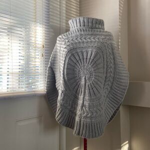 Ipericoe WomyGray Cable Knit Turtleneck Sweater